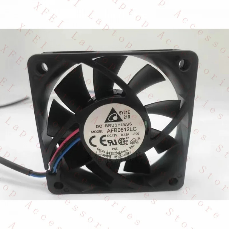 C 델타 팬AFB0612LC -F00 DC12V 0.12A 6CM 3WIRE