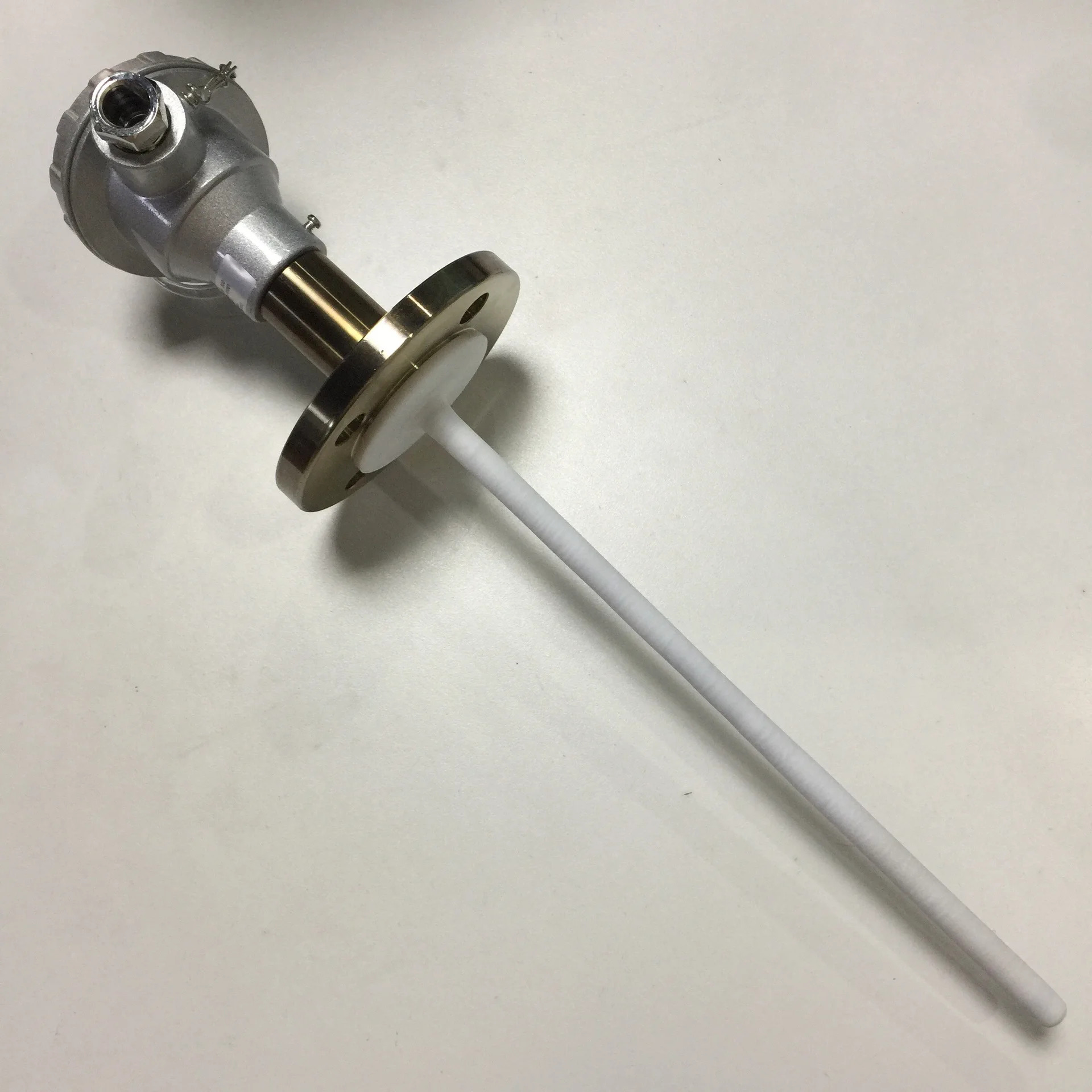ZYSENSOR 온도 센서 프로브 로드 라이닝 TPFE DN25 플랜지 4-20 0-200  길이 선택 가능