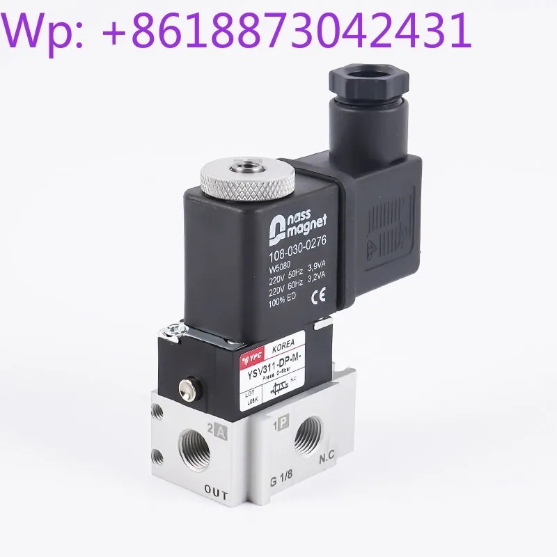 YPC 솔레노이드 밸브 YSV311-DP-M-SC2-D4/A2 코일 AC220V/DC24V 1PCS