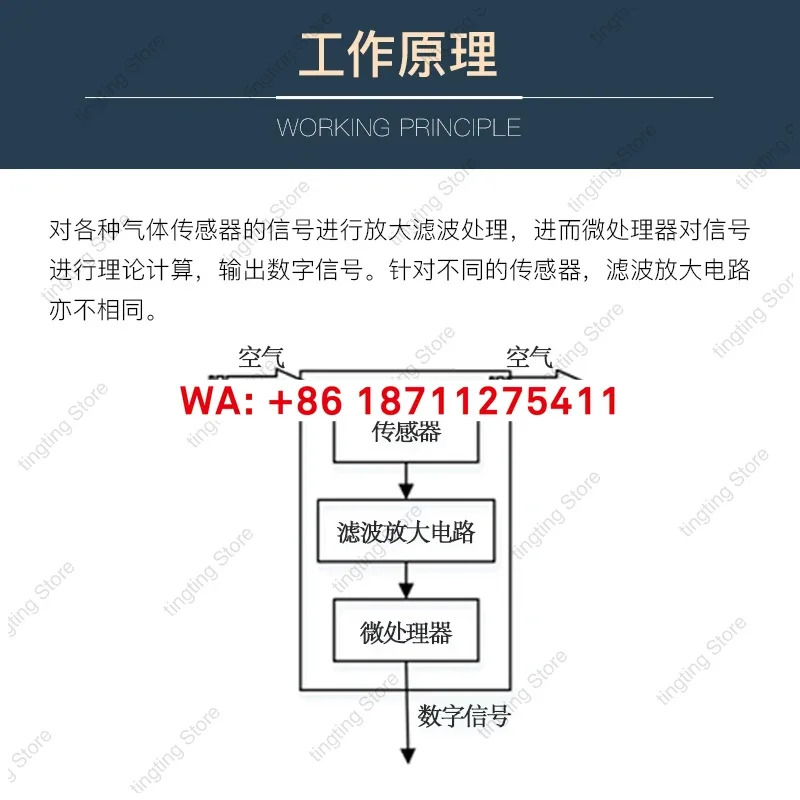 송바이 포스핀 센서 모듈 전기화학적 PH3 농도 감지 곡물 환경 모니터링