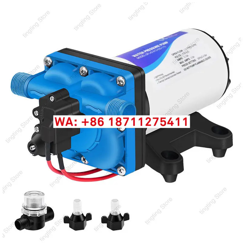 12V24V DC 전기 무소음 4챔버 다이어프램 펌프 관개자흡식 42개 모델