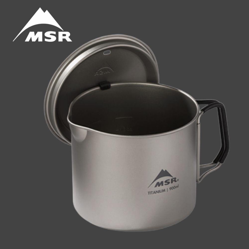 MSR 티타늄 캠핑 주전자 백패킹 케틀 신형 900ml - 상품 이미지