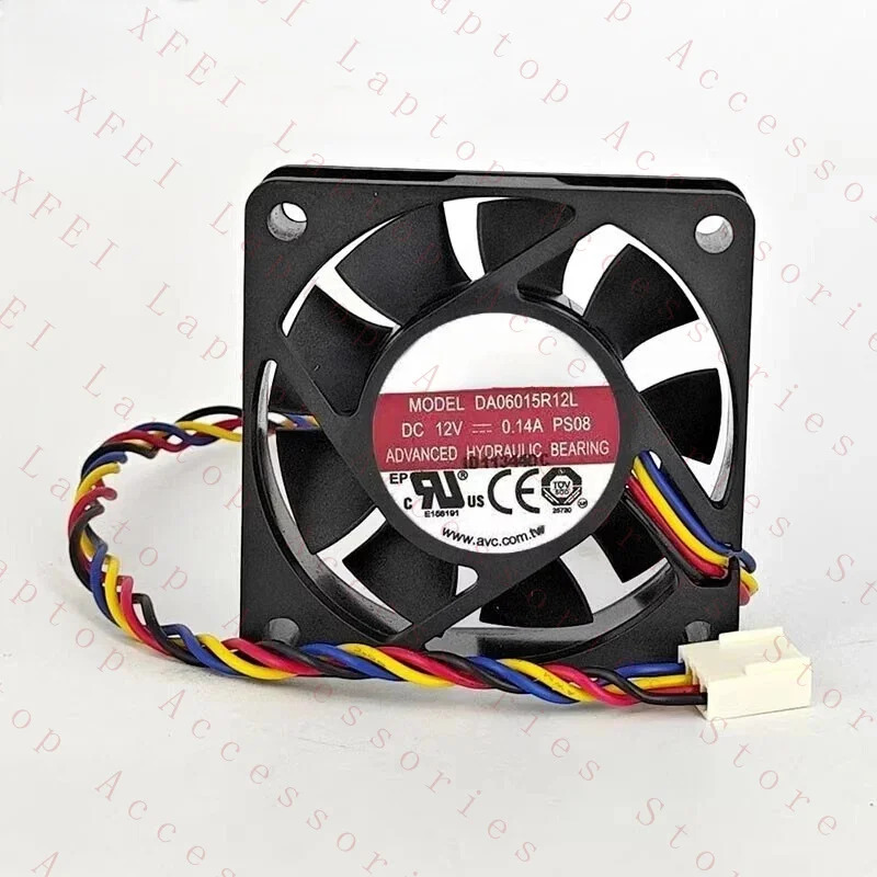 C DA06015R12L DC12V 0.14A 6CM 6015 4핀 PWM 냉각팬