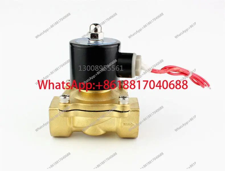 2W250-25 2위치 2방향 전체 구리 솔레노이드 밸브 AC220V DC24V