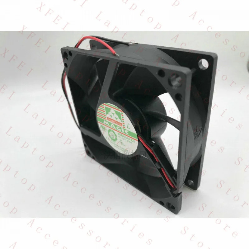 C 팬 MGA8012XS-A25 DC 12V 0.39A 8025 8CM 2선