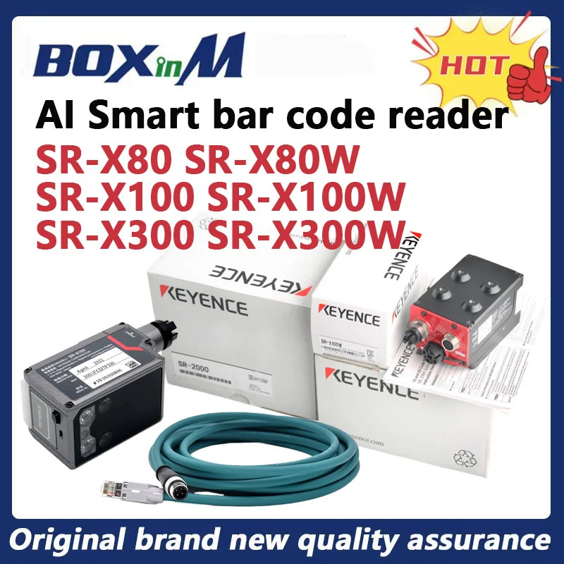 원본 KEYENCE SR-X100 SR-X100W OP-88697 OP-88679 OP-87231 바코드 리더 AI 지능형 2차원 코드
