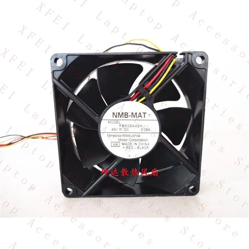 C NMB-MAT FBK08A48H 48V 0.09A 8025 3선 이인버터 팬 A613