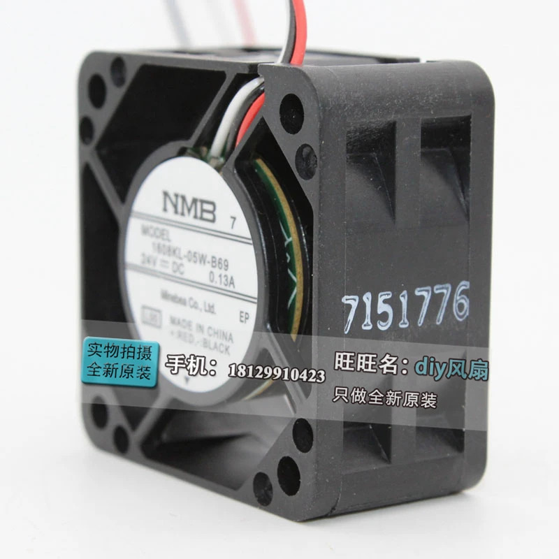 JFG NMB-MAT Minebea 1608KL-05W-B69 04020VA-24P-BL 24V 0.13A 4020 Fanuc 냉각팬용
