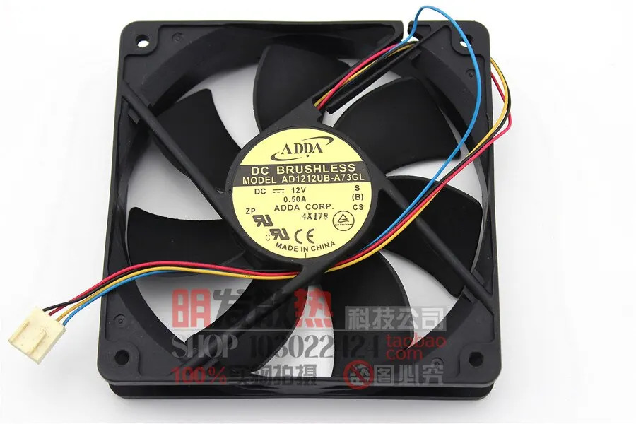 AD1212UB-A73GL 10.50A 12CM 4선 이볼 풍량 팬