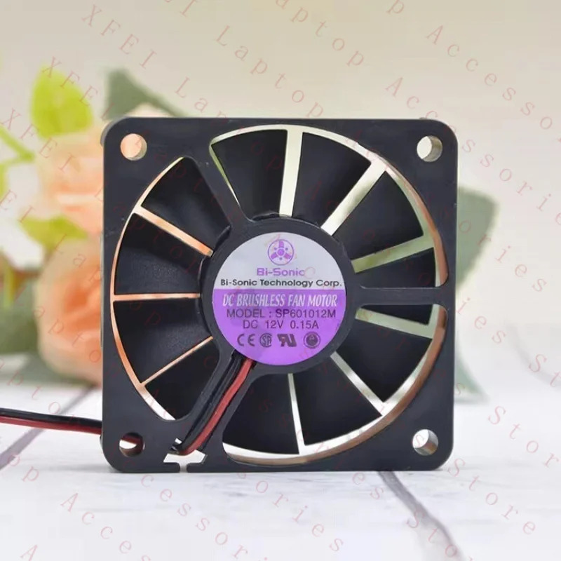 C SP601012M 12V 0.15A 6010 6CM 2선식 냉각팬