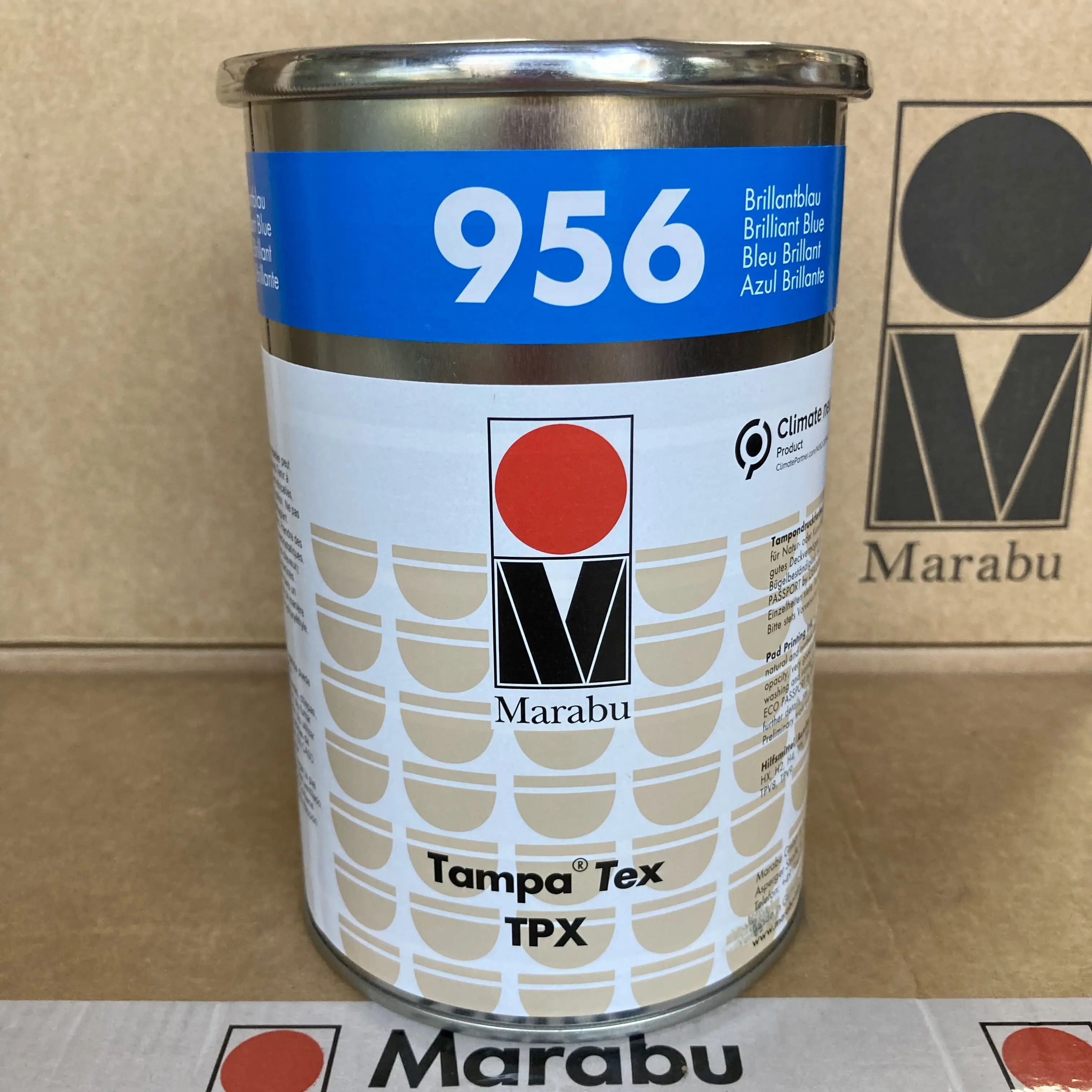 마라부 TPX956 브라이트 블루 텍스타일 잉크 고급 패드 프린팅란제리용