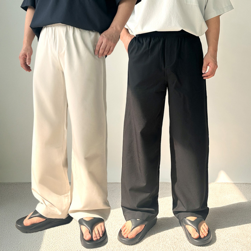 1+1 치노팬츠 남자여름슬랙스 세미와이드슬랙스