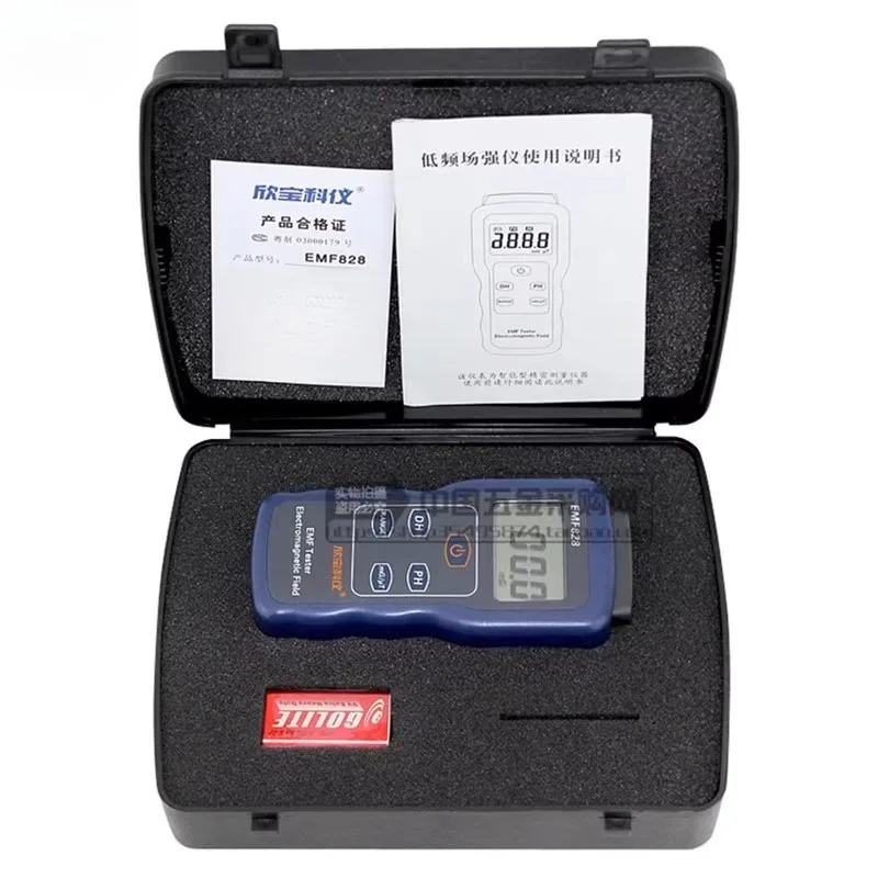 저주파 전자기장 강도 측정기 EMF828 리퍼 범위 0.14000mG