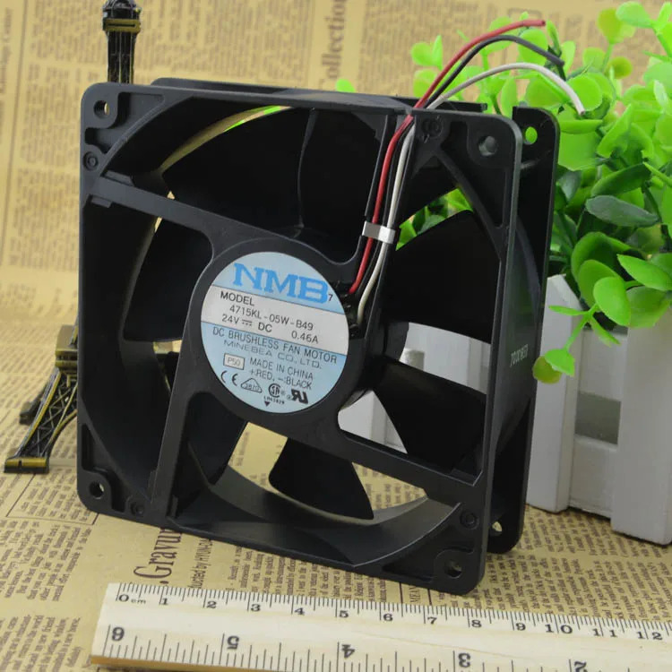 NMB 4715KL-05W-B49 DC24V 방사 팬 팬120x38MM