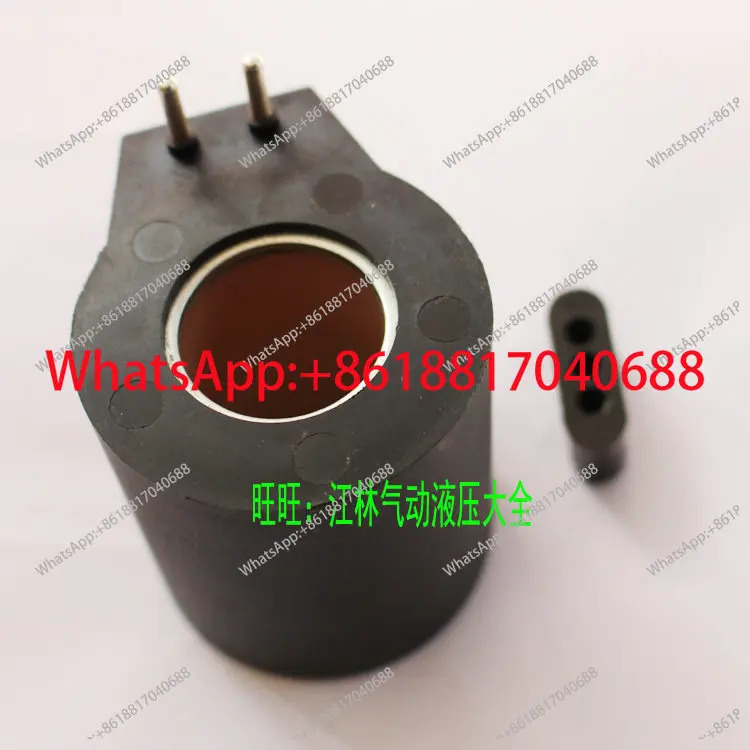 유압 솔레노이드 밸브 접속 코일 원형 2구 보어 직경 2m 높이 51mm DC24V
