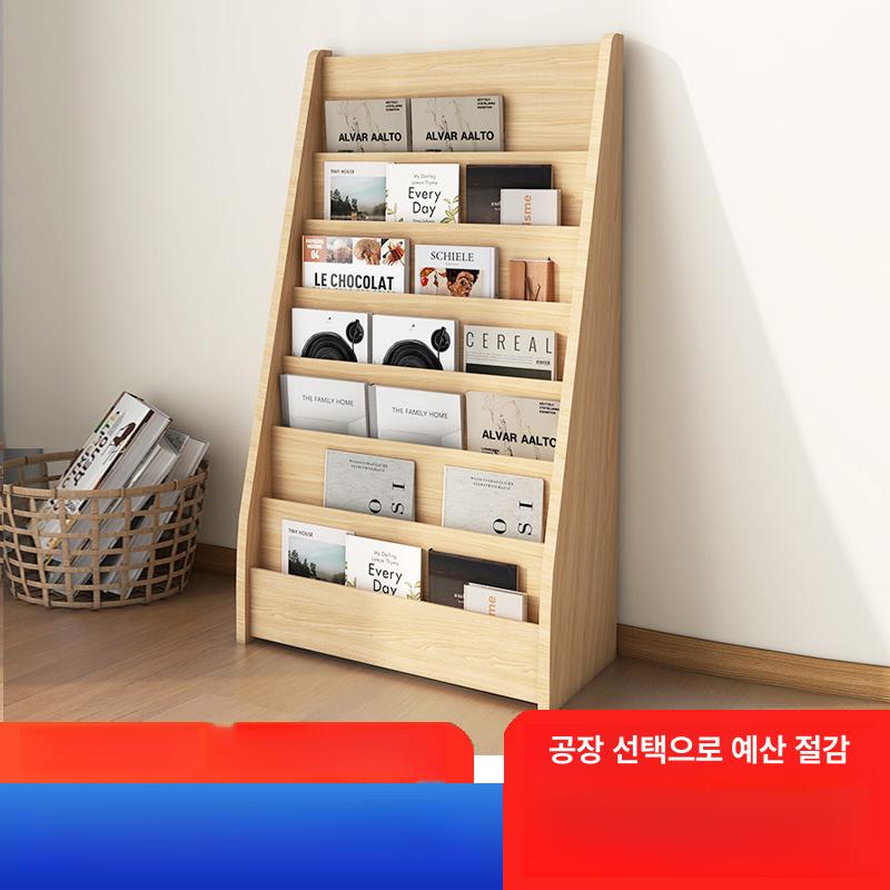 잡지 진열대 우드 팜플렛 매거진랙 오크 빈티지 홍보물 Z98 내추럴우드 17kg (설치 포함) - 상세 이미지 3