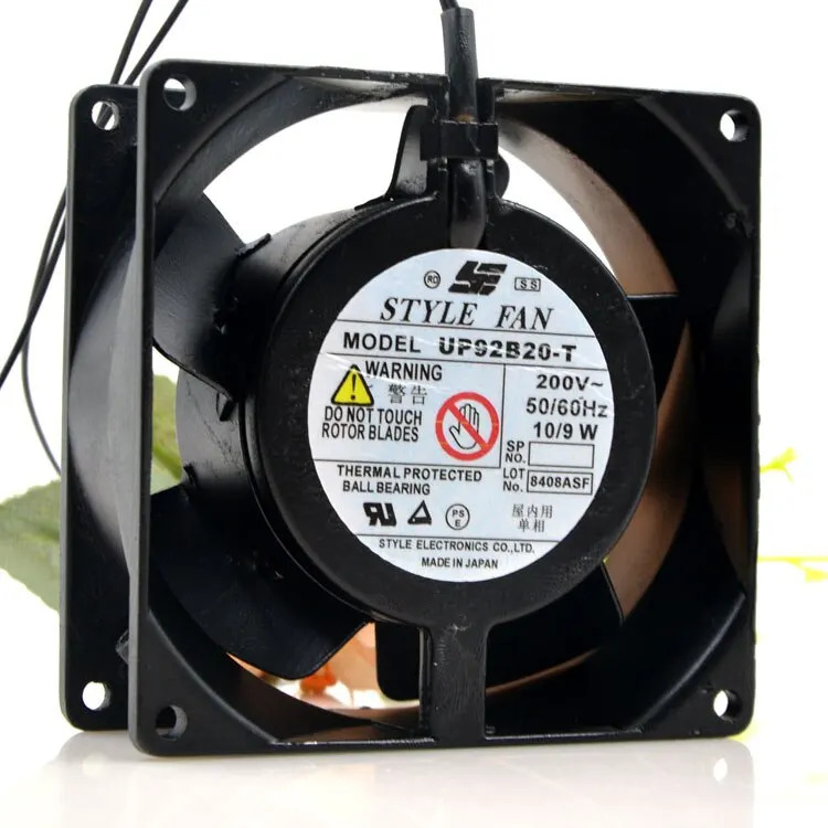 일본식 팬 UP92B20-T 200V 10/9W 92x92x25 알루미늄프레임