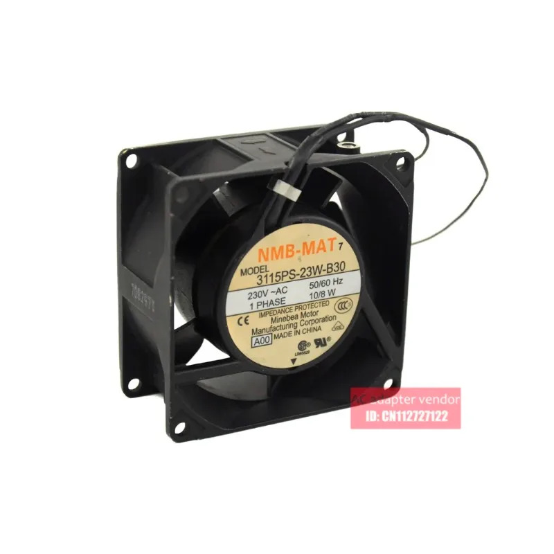 JFG NMB 8038 230V 듀얼 볼 3115PS-23W-B30 8cm냉각팬 80 x 38mm
