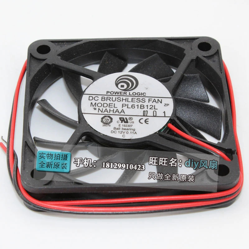 파워 로직 PL61B12L 12V 6010 사일런스 6CM 냉각팬JFG