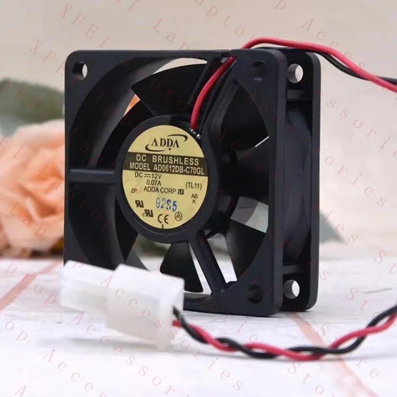 C AD0612DB-C70GL DC12V 0.07A 6020 6CM 냉각팬