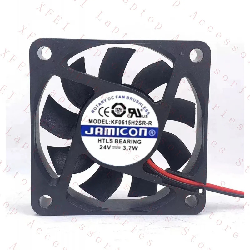C JCON KF0615H2SR-R 6015 DC24V 3.7W 6CM 2선식 냉각팬용