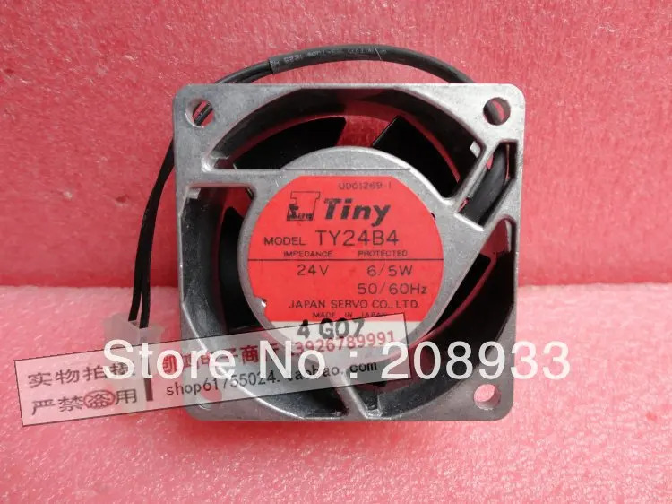TINY TY24B4 SERVO 24V 6/5W 6025 6CM 금속 프레임 인버터 팬