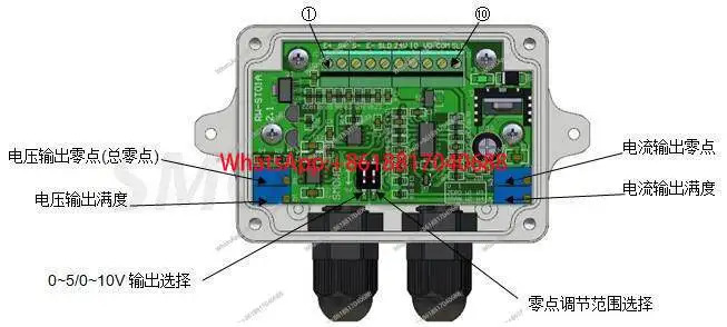 무게 측정 토크 트랜스미터 스트레신호 증폭기 RW-ST01A PLC 출력 420mA