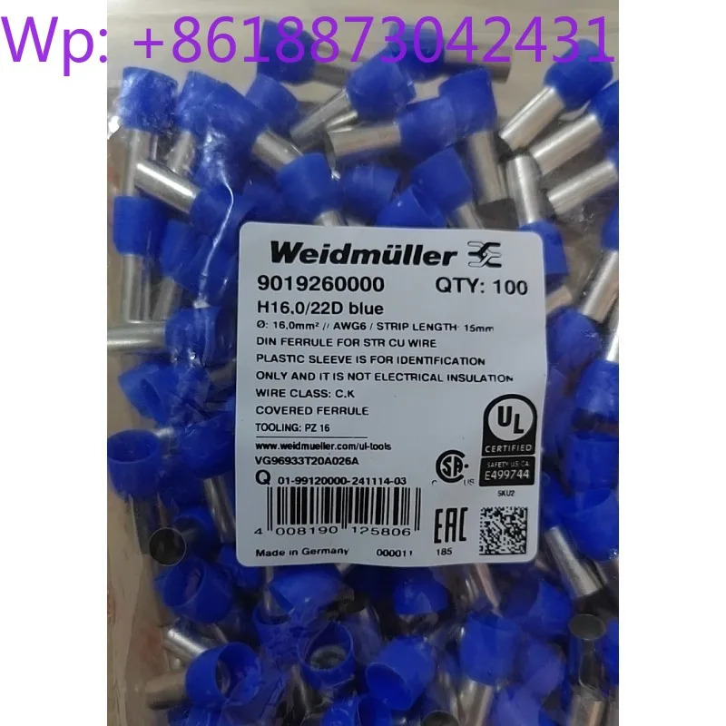 Weidmller 공구 액세서리 H16/22D BL 9019260000 전체 패키지