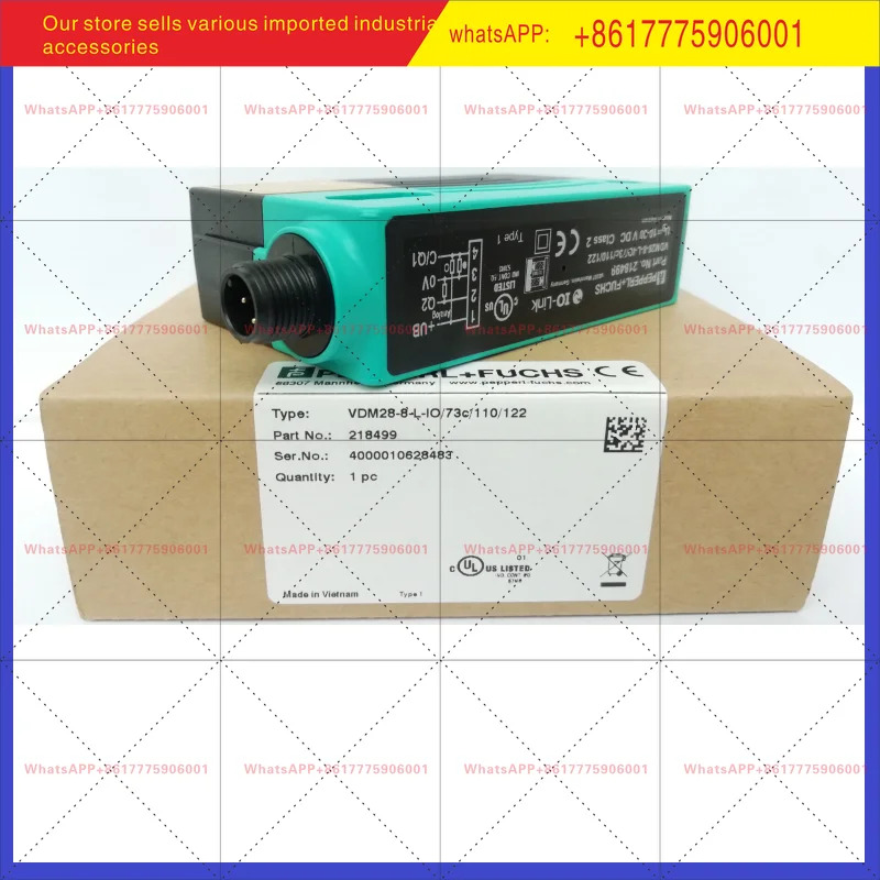 오리지널 광전스위치 레드 페퍼푸흐스 거리 측정 센서 VDM28-8-L-IO/73c/110/122
