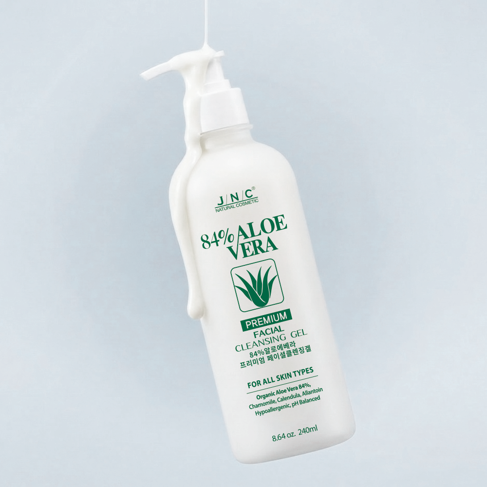 JNC본사/84% 알로에베라 프리미엄 훼이셜 클렌징젤 240ml(1차세안제) - 상세 이미지 3