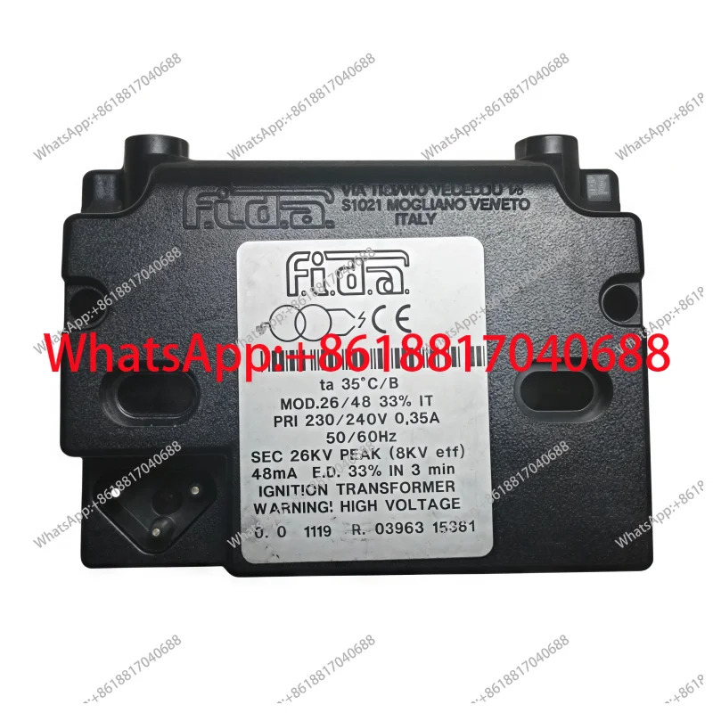 FIDA Feida 1 x 26KV 단일 단계 이단계 점화 변압기