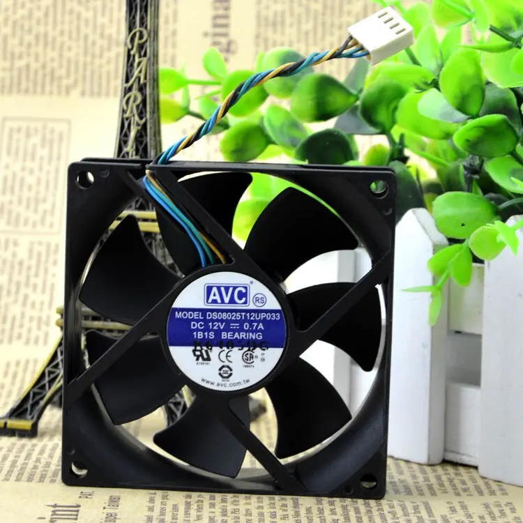 C 12v 0.7A DS8025T12UP0338025 8CM 4 라컴퓨터팬 냉각팬