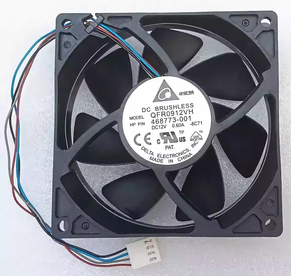 JFG 델타 QFR0912VH 12V 0.60A 9225 4선 이볼 고풍량 냉각팬
