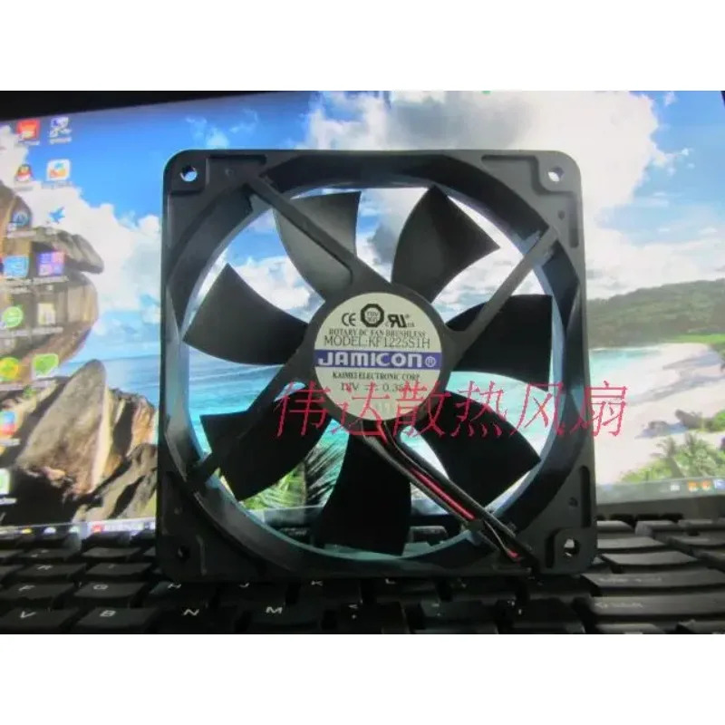 JFG JCON 1DC 12V 0.35A KF1225S1H 12CM 냉각팬용