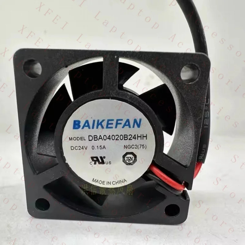 C BAIKEFAN 팬DBA04020B24HH DC24V 0.15A 40x20MM 2선 냉각팬
