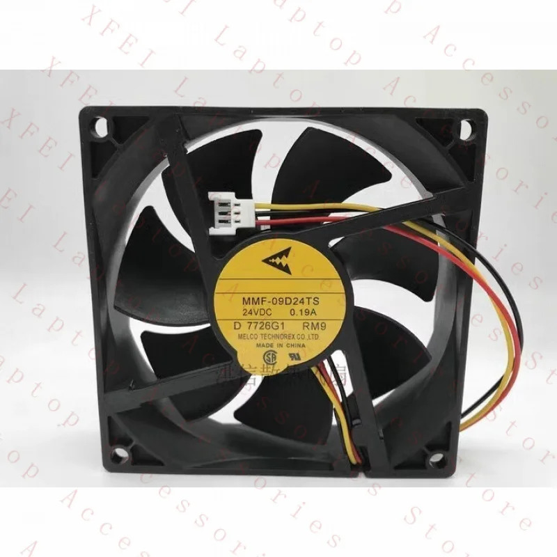 C MELCO 팬MMF-09D24TS 팬 DC24V 0.19A 9225 9CM 3선 냉각팬
