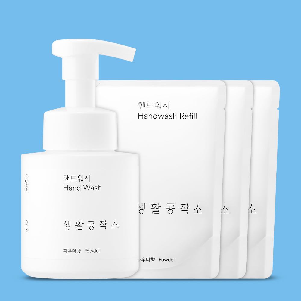핸드워시 손세정제 본품 1개 리필 3개 제품 이미지