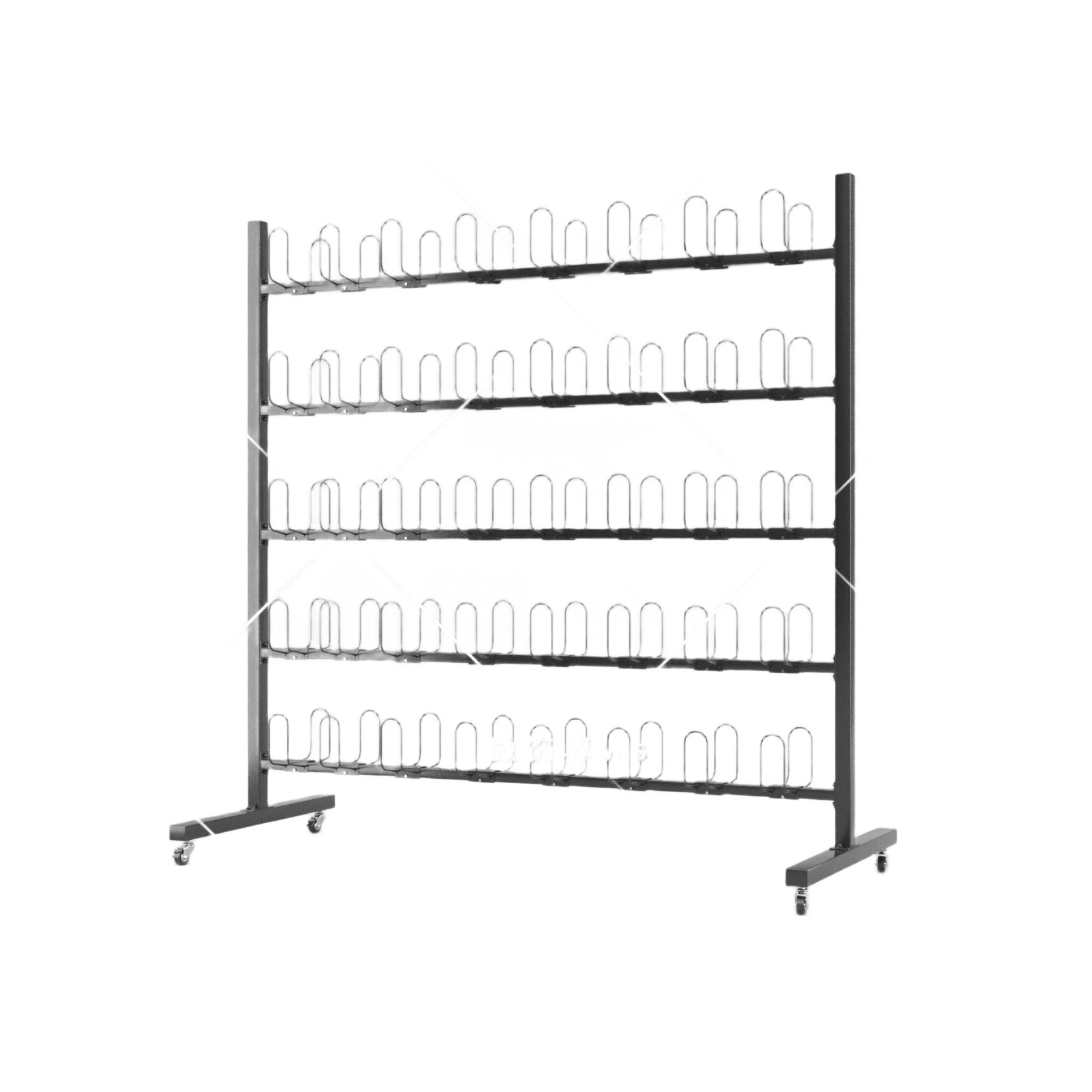 이동식 글러브 거치대 정리대 권투 스탠드 복싱 진열 양면 걸이 30개 125x60x188cm - 상품 이미지