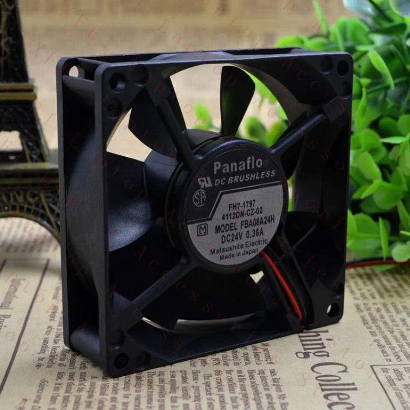 C FBA08A24H 냉각팬 DC24V 0.15A 8CM 80x80x25mm 2핀 새