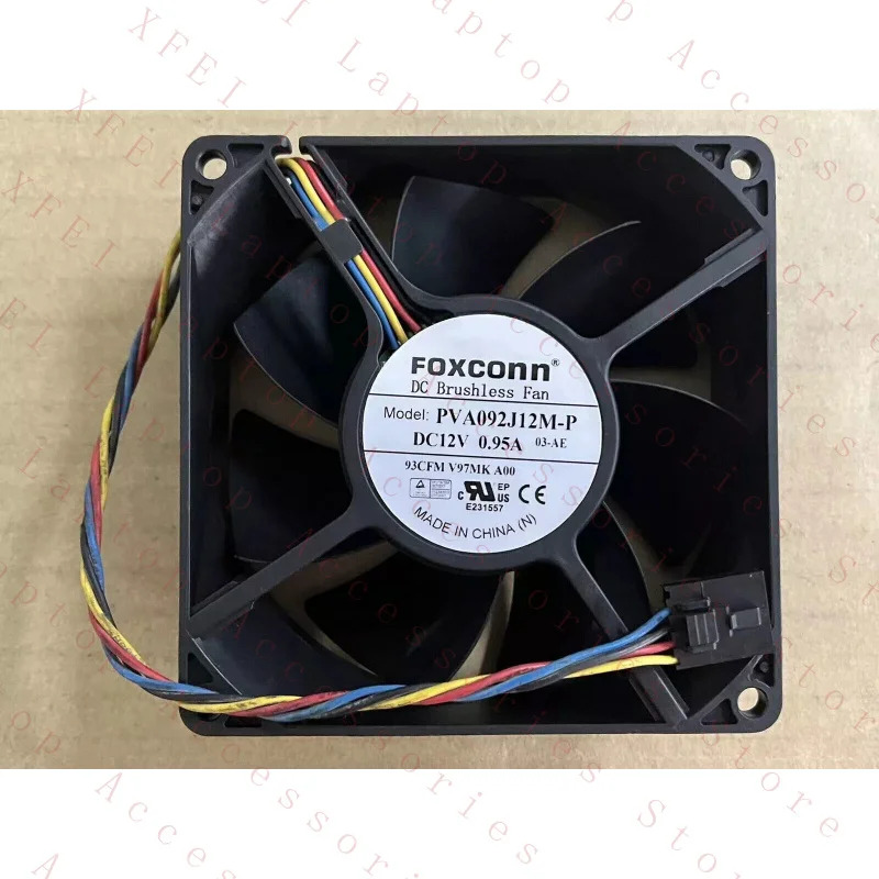 FOXCONN PVA092J12M-P 팬 12V 0.95A 90x90x32mm 4핀 케이스/CPU 냉각팬