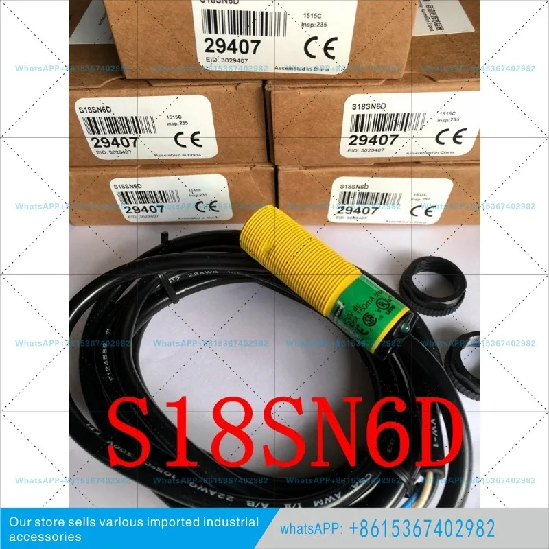 오리지널 아메리칸 배너 M18 원통형 광전스위치 S18SN6D S18SP6D