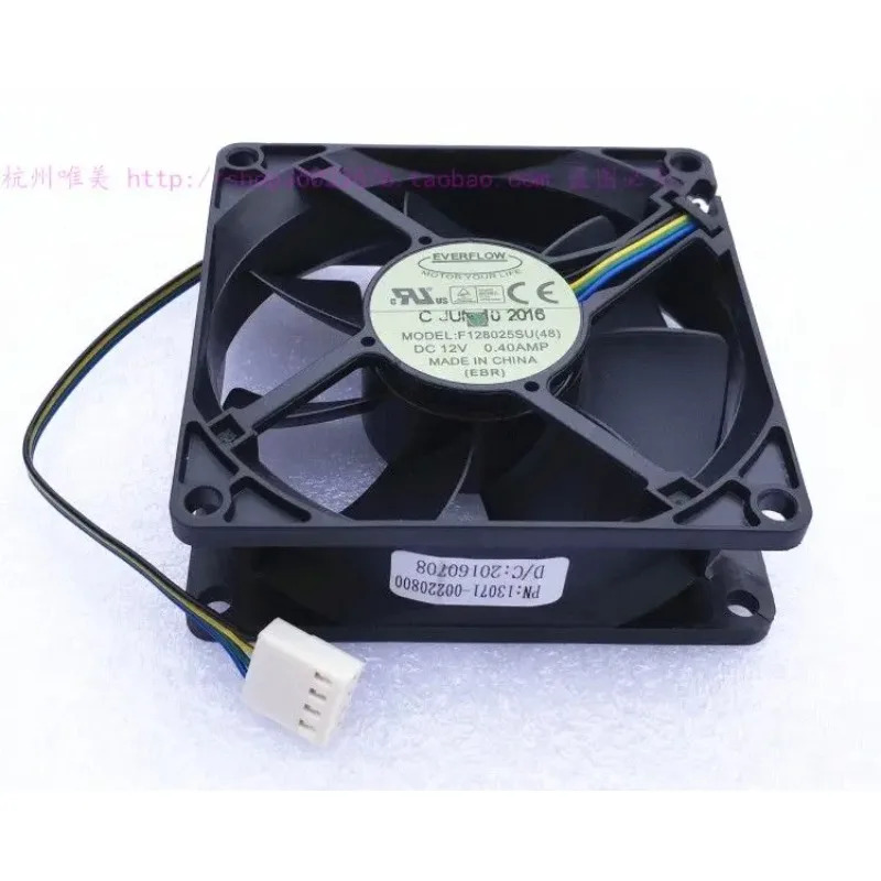 JFG 에버플로우 8025 8CM 4핀 F128025SU 12V 0.40A 냉각팬