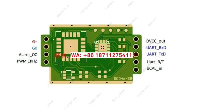 ShengsiruiSCD4x-S8 이산화탄소 센서 모듈은 SenseAir S8과 하게 호환됩니다.