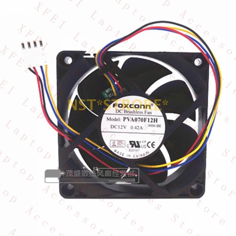 FOR FOXCONN PVA070F12H 12V 0.42A 7CM 7020 4선 PWM CPU 팬