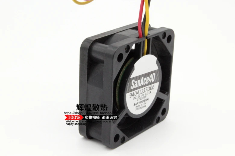 JFG 산요 덴키 산 에이스 9A0412J7D06 4015 12V 0.11A 4CM 저소음 냉각팬