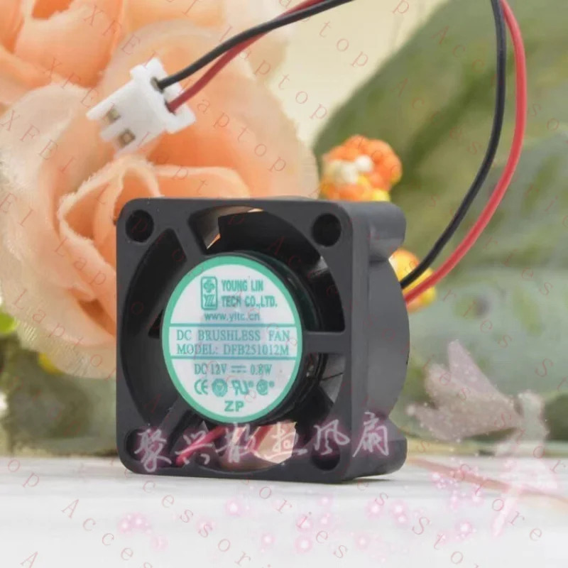 C DFB251012M 2510 DC12V 0.8W 2.5CM 2핀 냉각팬