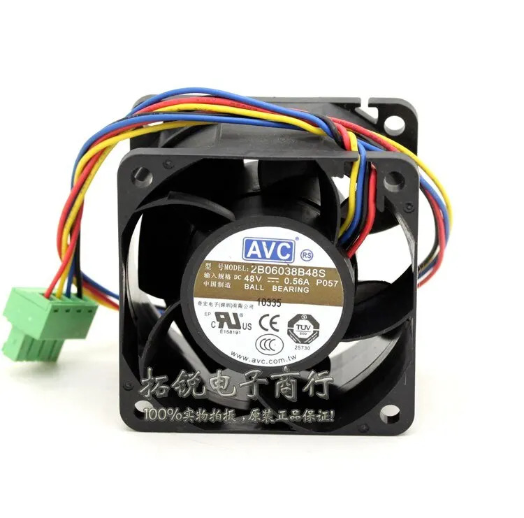 C 2 B06038B48S 6038 6CM 48V 0.56A 4선 PWM 이볼 냉각팬