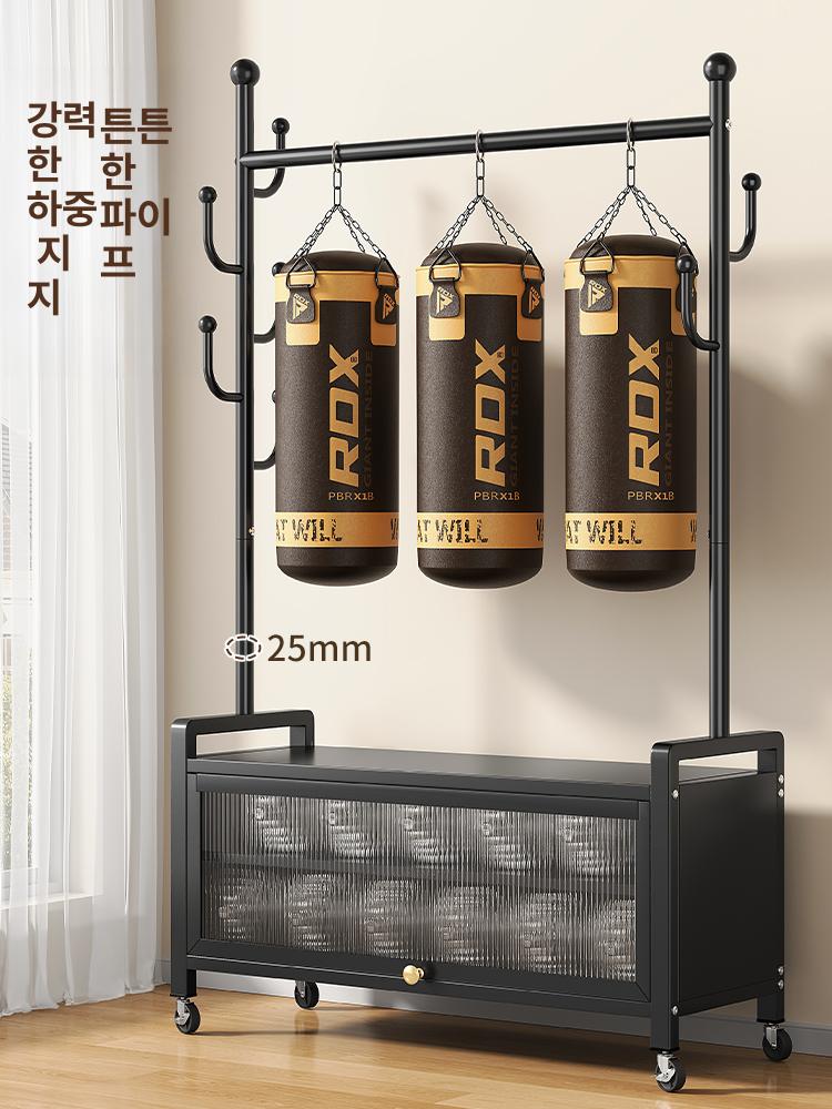스마트행거 가방걸이 스탠드 옷걸이 코너 A 조립식 현관 80cm 무광블랙 - 상세 이미지 5