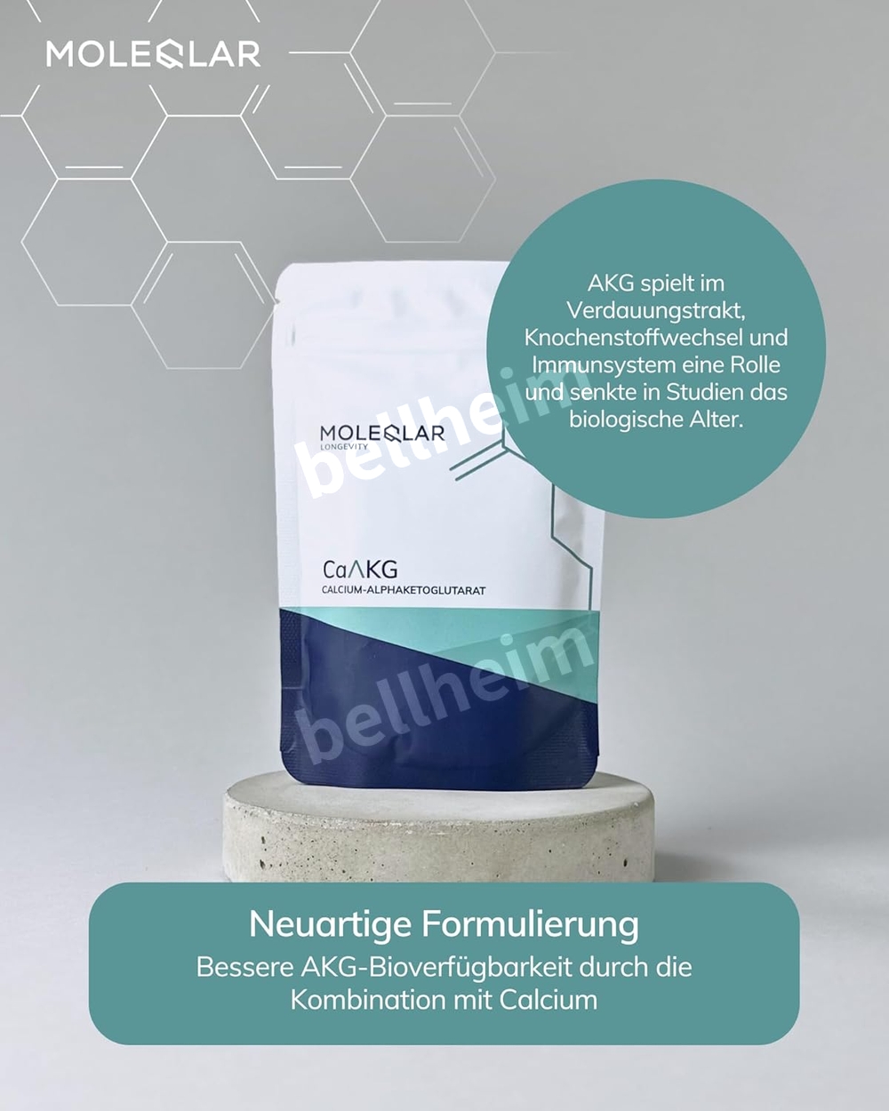 몰레클라 고용량 칼슘 AKG 분말 100g (100일분) 100g (1팩) - 상세 이미지 3
