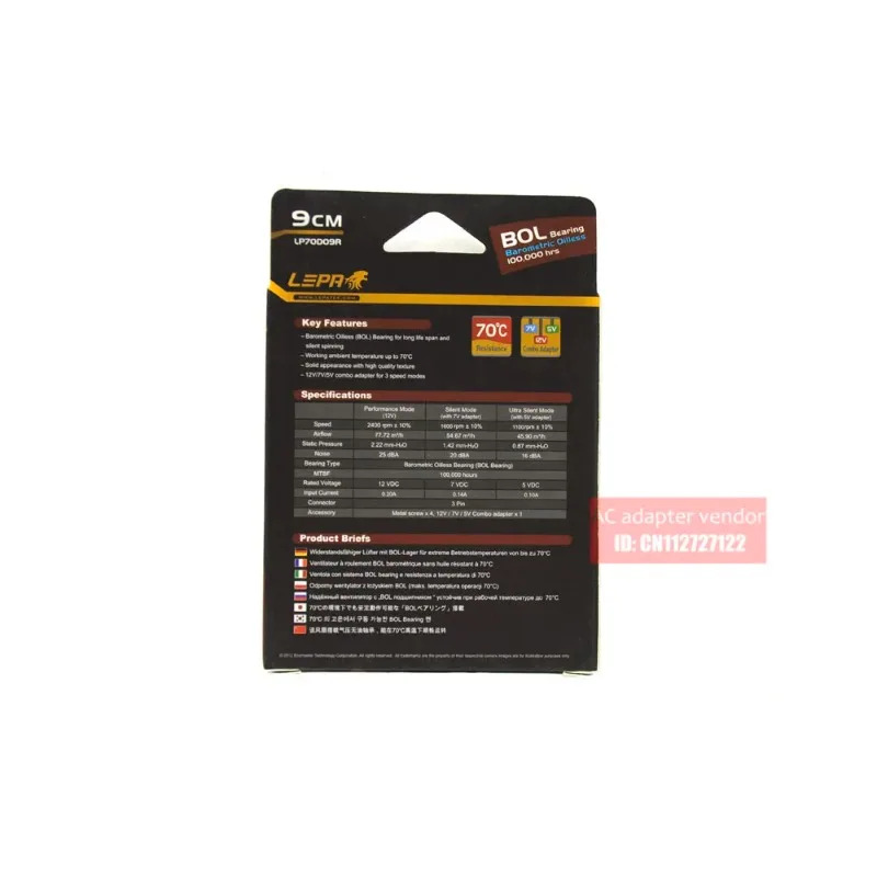 LEPA LP70D09R 9025 9CM 냉각팬JFG 냉각팬